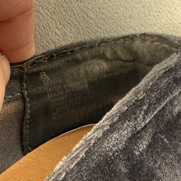 DV by Dolce Vita Womens 8 Purple Gray Slip On Velvet Loafers 096007318 Casual - Picture 10 of 10